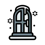 Snow Christmas Decoration Holiday Window SVG Icon